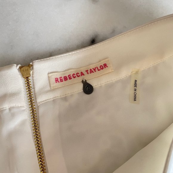 Rebecca Taylor Cream Lace Skirt - Picture 7 of 15